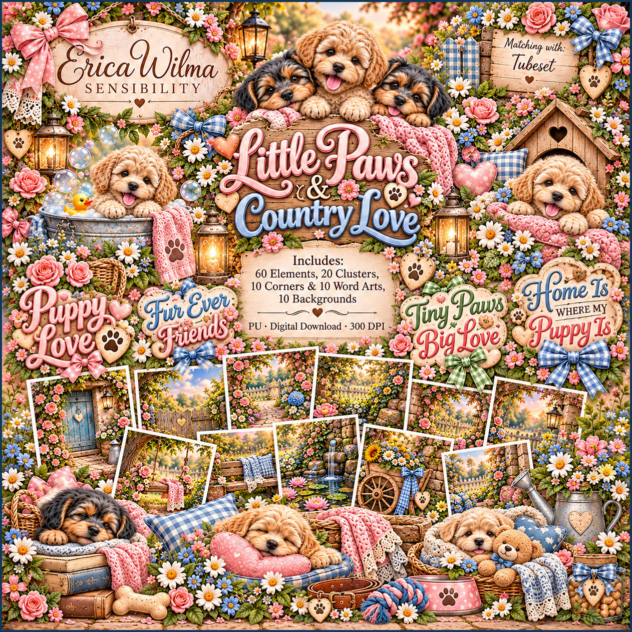 (image for) EW AI Little Paws and Country Love - Scrapset 2026